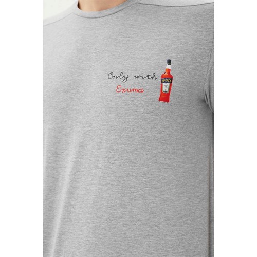 Erkek T-shirt EXUMA ERKEK BASKILI T-SHIRT Ürün Kodu: 1412044-057