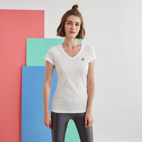 Kadın T-shirt Penolepe Kadın V Yaka Basic Tshirt Ürün Kodu: 20206001-9007