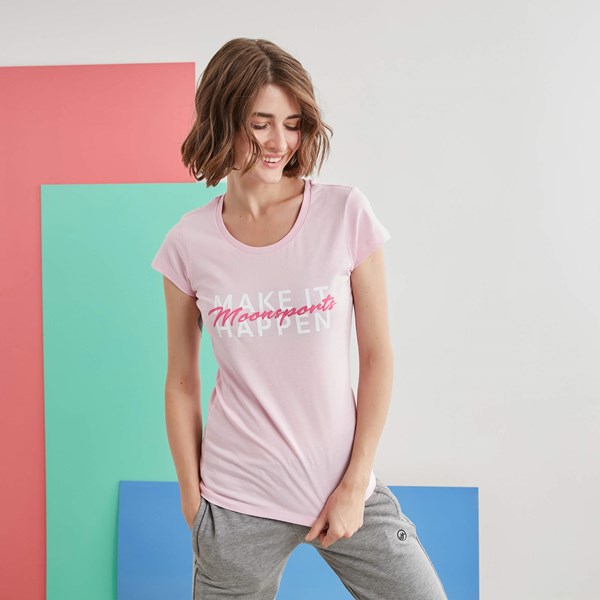 Kadın T-shirt Barbara Kadın Make İt Baskılı  Tshirt Ürün Kodu: 20206003-1041