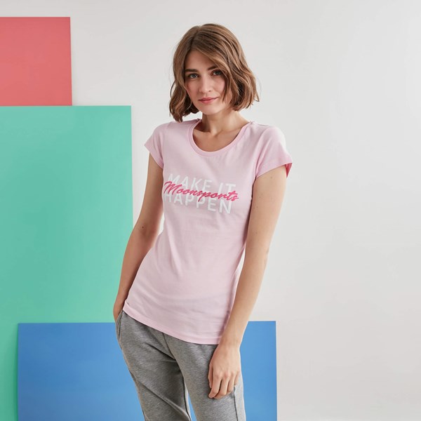 Kadın T-shirt Barbara Kadın Make İt Baskılı  Tshirt Ürün Kodu: 20206003-1041