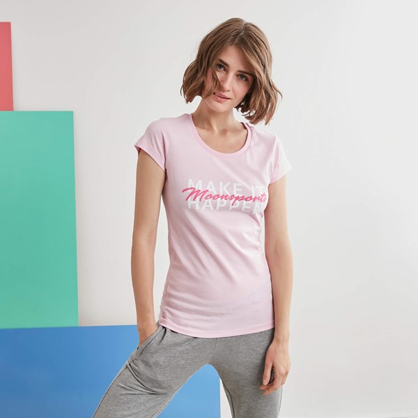 Kadın T-shirt Barbara Kadın Make İt Baskılı  Tshirt Ürün Kodu: 20206003-1041