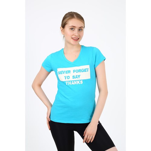 Kadın T-shirt Lili Kadın Never Forget Baskılı  Tshirt Ürün Kodu: 211206020-1067
