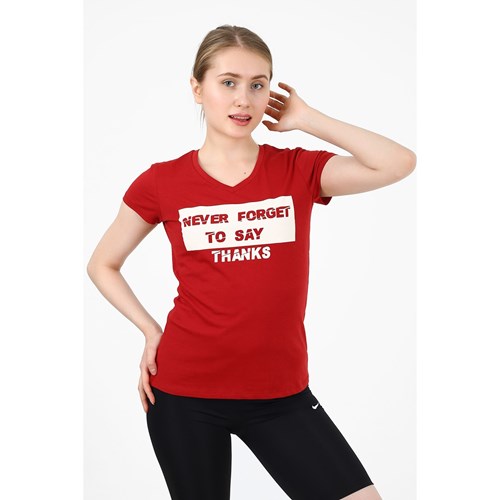 Kadın T-shirt Lili Kadın Never Forget Baskılı  Tshirt Ürün Kodu: 211206020-301