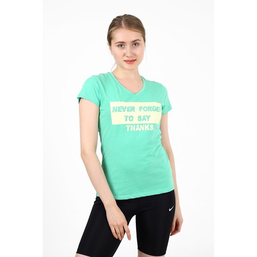 Kadın T-shirt Lili Kadın Never Forget Baskılı  Tshirt Ürün Kodu: 211206020-6320