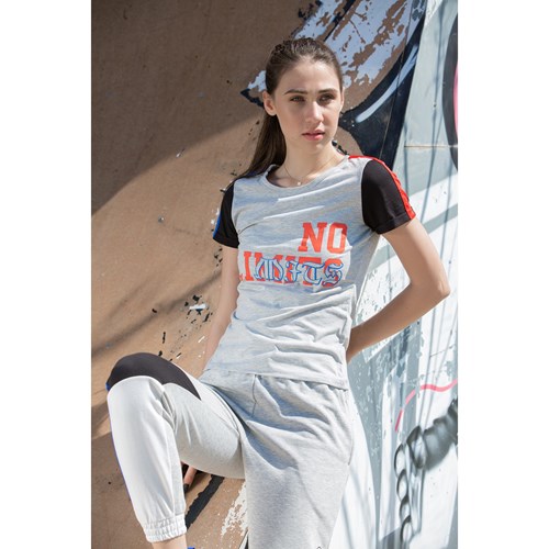 Kadın T-shirt Rebeka Kadın No Limits Baskılı Tshirt Ürün Kodu: 21206003-2994