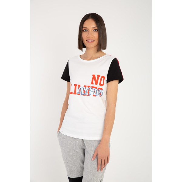 Kadın T-shirt Rebeka Kadın No Limits Baskılı Tshirt Ürün Kodu: 21206003-ECR
