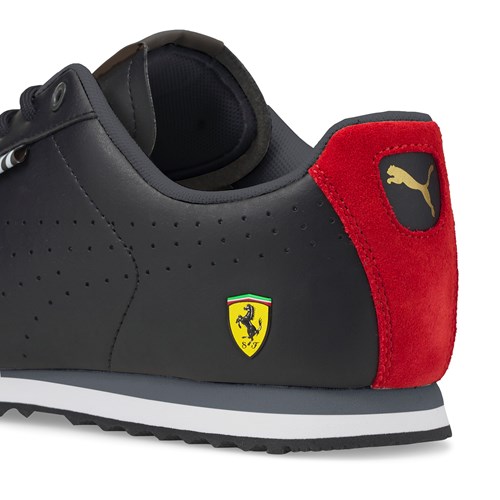 Erkek Günlük Giyim Ayakkabısı Ferrari Roma Via Perf Puma Black-Rosso C Ürün Kodu: 307032-PK01