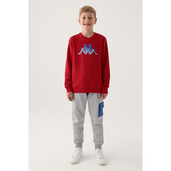 Çocuk Sweatshirt Eşofman Üst-Sweatshirt Ürün Kodu: 321V8CW-KIRMIZI