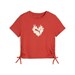 FLAMING LOVE Knotted Tee