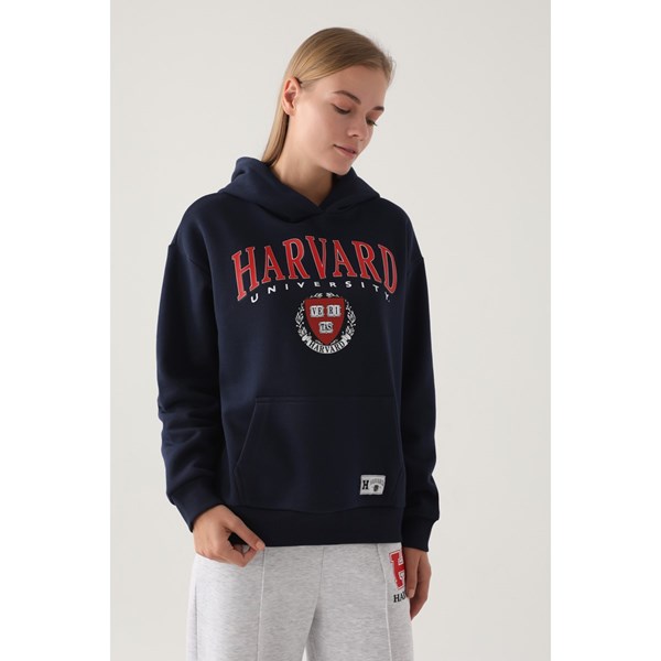 Kadın Sweatshirt HARVARD Eşofman Üst Sweatshirt Ürün Kodu: L1624-LACİVERT
