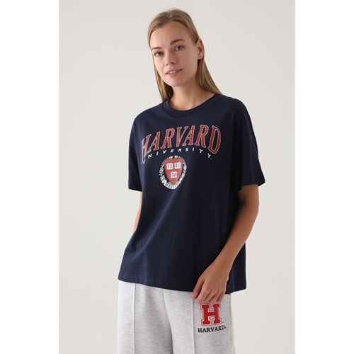 Kadın T-shirt HARVARD T-Shirt Ürün Kodu: L1629-LACİVERT