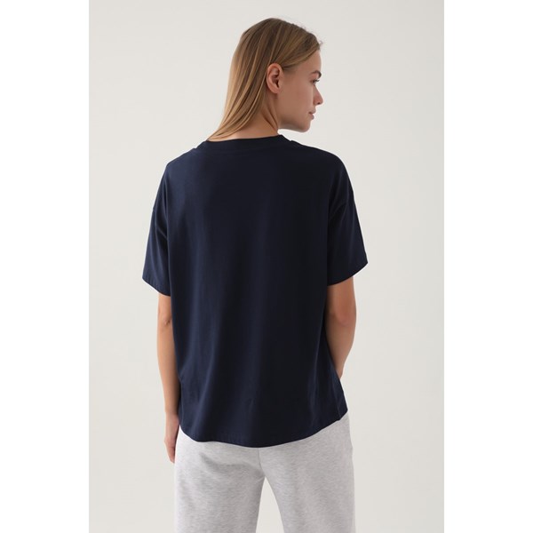 Kadın T-shirt HARVARD T-Shirt Ürün Kodu: L1629-LACİVERT