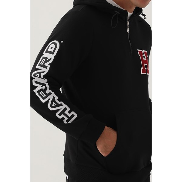 Erkek Sweatshirt HARVARD Eşofman Üst Sweatshirt Ürün Kodu: L1653-siyah