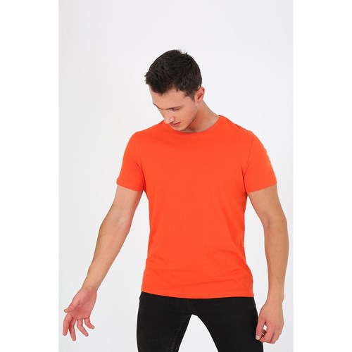 Erkek T-shirt Life Sunrise Erkek Basic  Tshirt Ürün Kodu: M222310601-TURUNCU