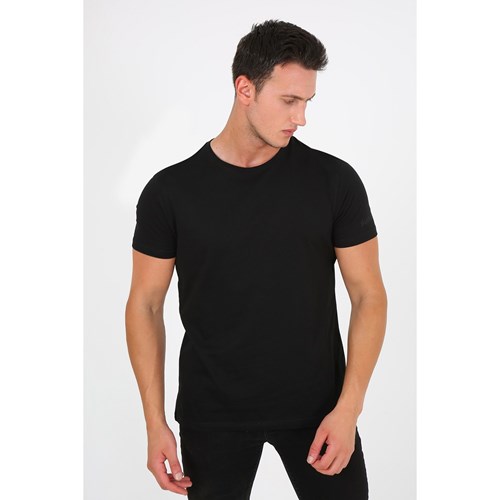 Erkek T-shirt Life Sunrise Erkek Basic  Tshirt Ürün Kodu: M222310601-siyah
