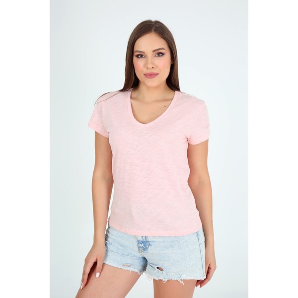 Kadın T-shirt Fredoom Kadın  Tshirt Ürün Kodu: M222320601-somon