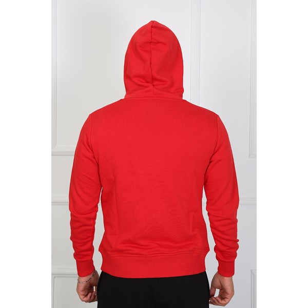 Erkek Kapüşonlu Sweatshirt Lucas Erkek Kapüşonlu  Sweatshirt Ürün Kodu: M222411203-KIRMIZI