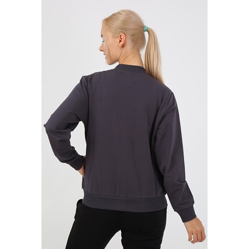 Kadın Sweatshirt Emma Kadın Fermuarlı  Sweatshirt Ürün Kodu: M222421001-GRİ