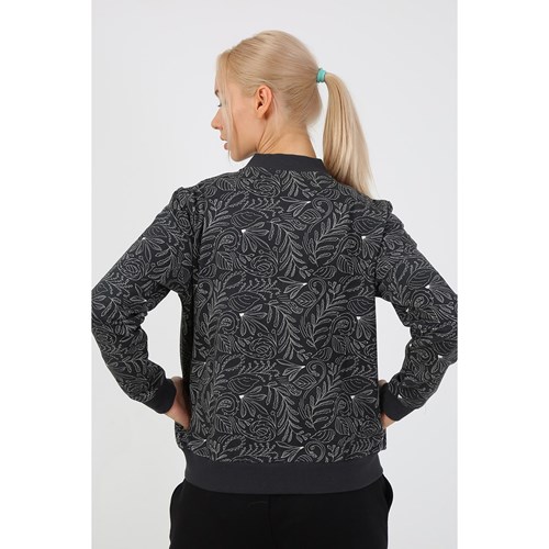 Kadın Sweatshirt Emma Kadın Fermuarlı  Sweatshirt Ürün Kodu: M222421001-siyah