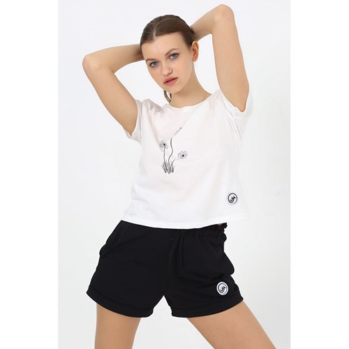 Kadın T-shirt Moonsports Kadın Crop Tshirt Ürün Kodu: M2322083-025