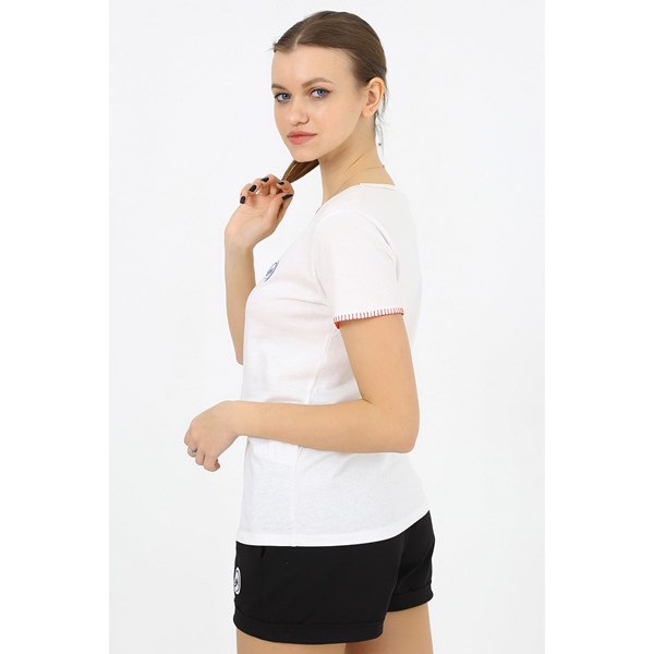 Kadın T-shirt Moonsports Kadın V Yaka Dikişli Tshirt Ürün Kodu: M2322104-110