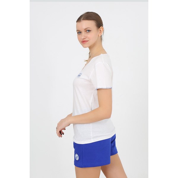 Kadın T-shirt Moonsports Kadın V Yaka Dikişli Tshirt Ürün Kodu: M2322104-J2216