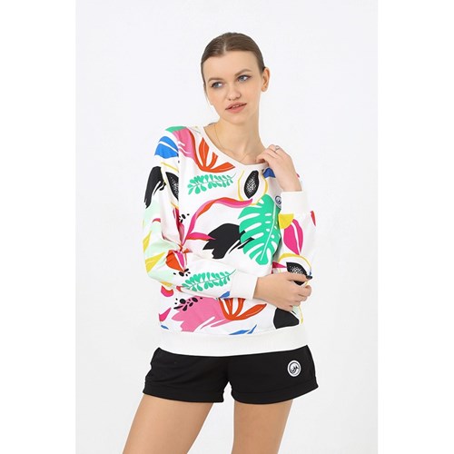 Kadın Sweatshirt Moonsports Kadın Hermes Çiçek Desenli Sweat Ürün Kodu: M2322174-1651