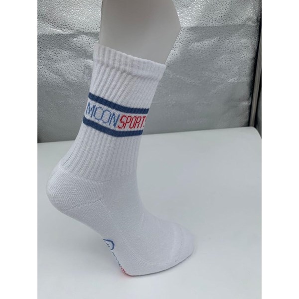 Unisex Çorap Logolu Uzun  Çorap Ürün Kodu: M322223802-BEYAZ