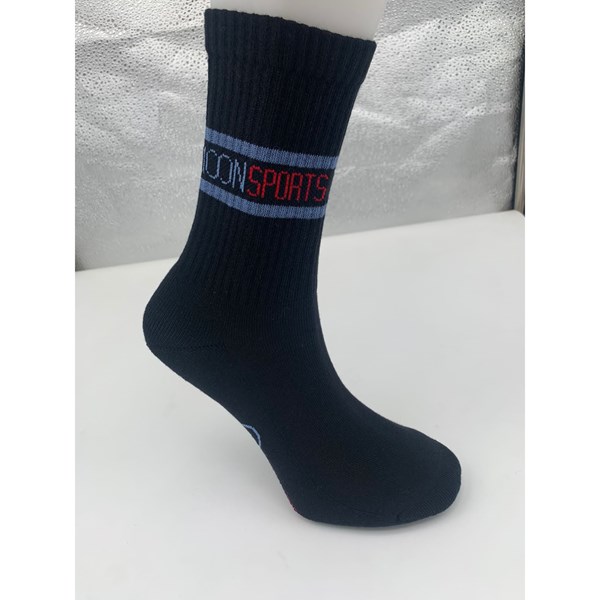 Unisex Çorap Logolu Uzun  Çorap Ürün Kodu: M322223802-siyah
