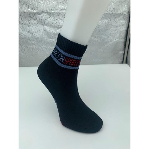 Unisex Çorap Logolu Kısa  Çorap Ürün Kodu: M322223805-siyah