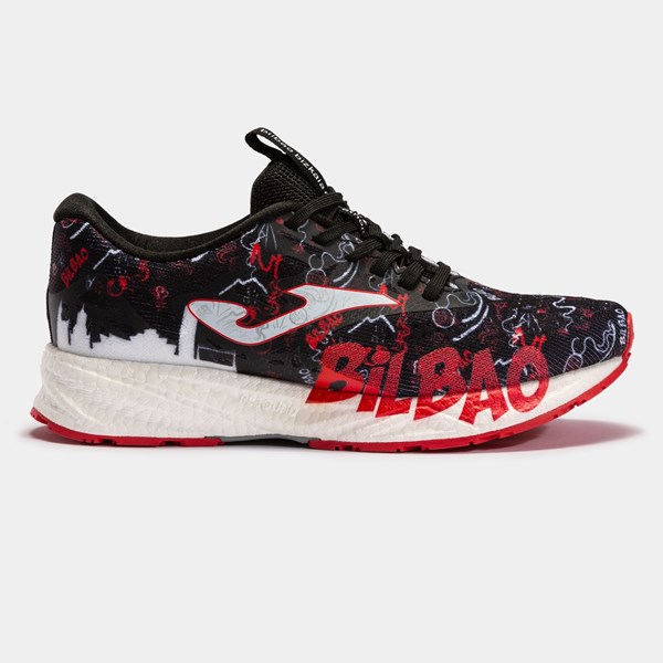 Erkek Koşu & Yürüyüş Ayakkabısı Joma Bilbao Koşu Ayakkabısı BILBAO MEN 2201 BLACK RED Ürün Kodu: RBILBAS2201-2221