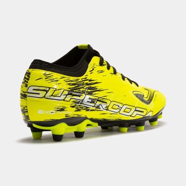 Erkek Krampon SUPERCOPA 2309 LEMON FLUOR BLACK FIRM GROUND Ürün Kodu: SUPW2309FG-223