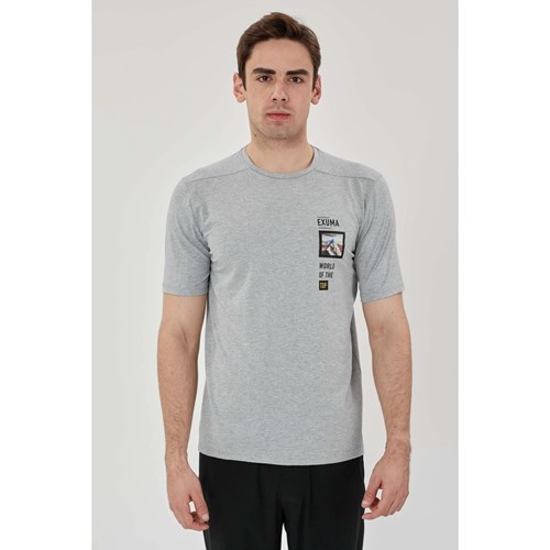 EXUMA ERKEK BASKILI T-SHIRT