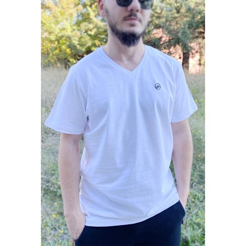 Moon Erkek Basic V Yaka  Tshirt